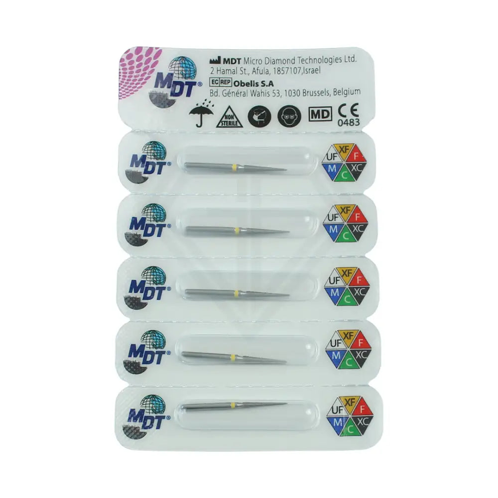 Fg Diamond Pointed Cone 859 Burs - 5Pcs per pack ⌀0.16 mm x 10.0 mm / Extra Fine l Global Burs