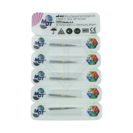Fg Diamond Pointed Cone 859 Burs - 5Pcs per pack ⌀0.16 mm x 10.0 mm / Extra Fine l Global Burs