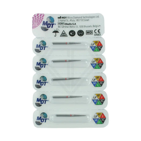 Fg Diamond Pointed Cone 859 Burs - 5Pcs per pack  ⌀0.16 mm x 10.0 mm / Fine l Global Burs