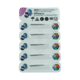 Fg Diamond Round Edge Taper 847Kr Burs - 5Pcs  per pack ⌀0.14 mm x 7.9 mm / Fine l Global Burs