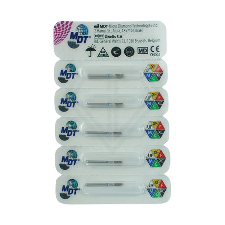 Fg Diamond Round Edge Taper Short 845Kr Burs - 5Pcs per pack ⌀0.19 mm x 4.0 mm / Fine l Global Burs