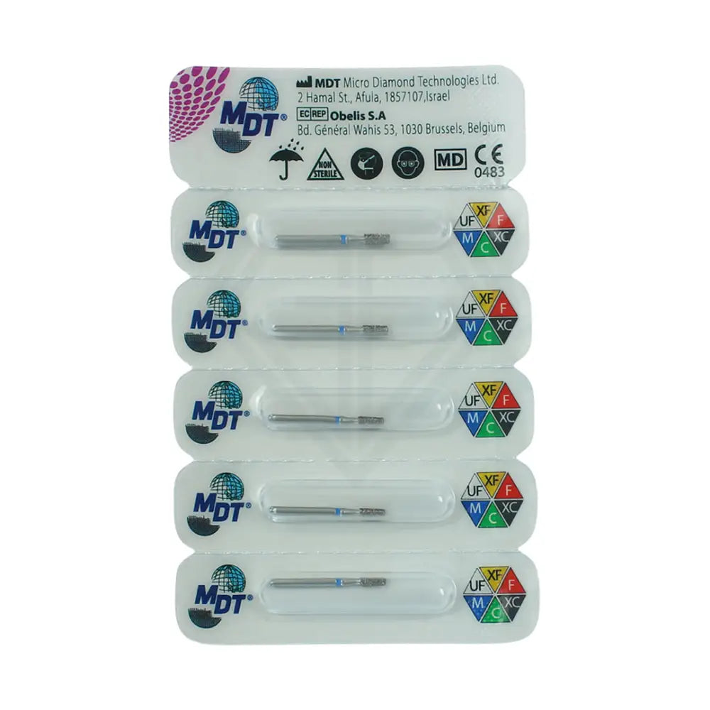 Fg Diamond Round Edge Taper Short 845Kr Burs - 5Pcs per pack ⌀0.19 mm x 4.0 mm / Fine l Global Burs