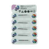 Fg Diamond Short Round Edge Cylinder 837Kr Burs - 5Pcs per pack ⌀0.14 mm x 8.0 mm / Fine l Global Burs