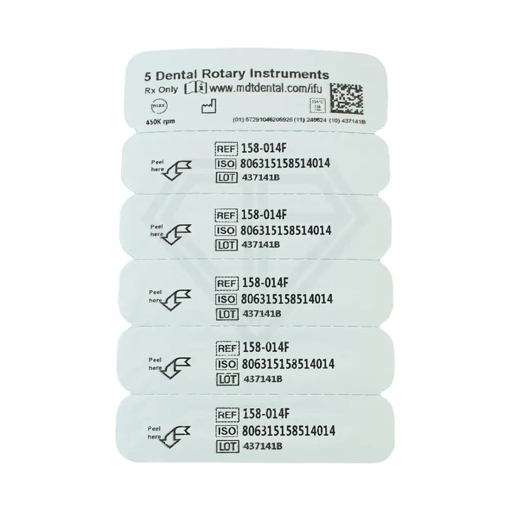 Fg Diamond Short Round Edge Cylinder 837Kr Burs - 5Pcs per pack l Global Burs