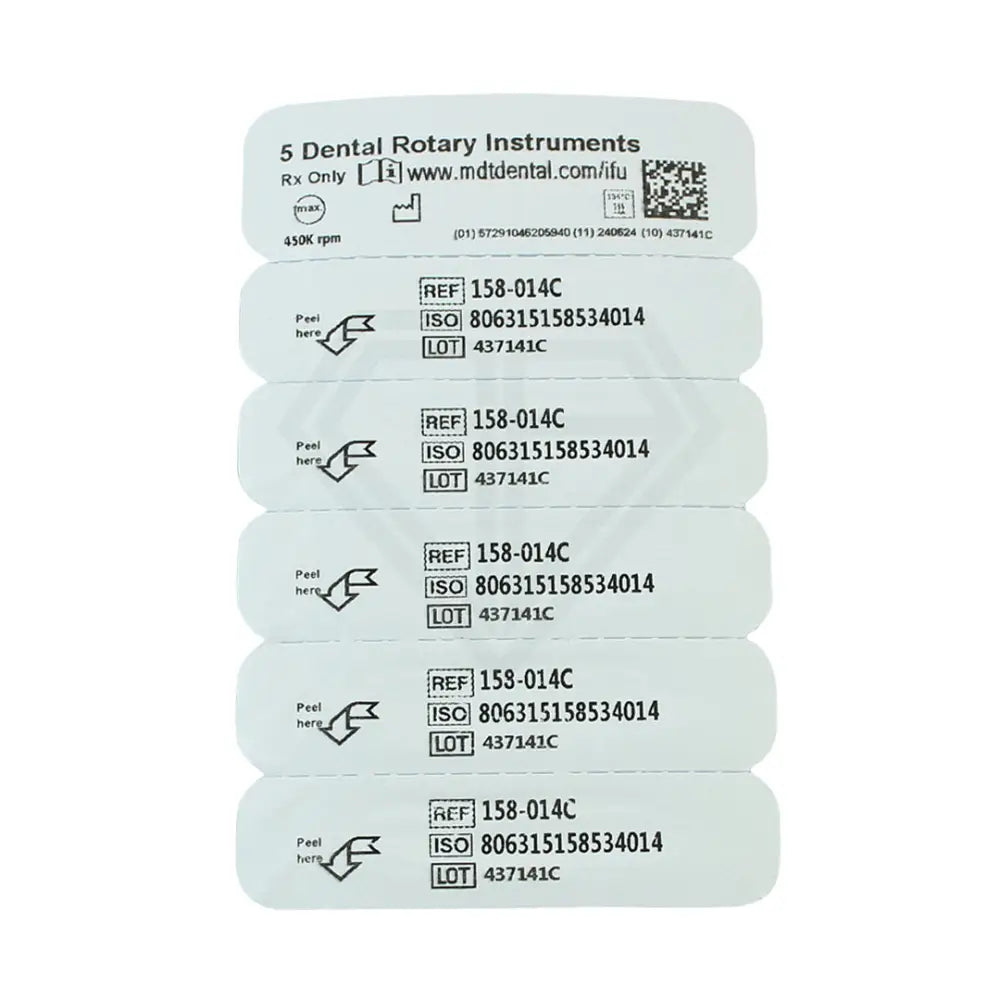 Fg Diamond Short Round Edge Cylinder 837Kr Burs - 5Pcs per pack l Global Burs