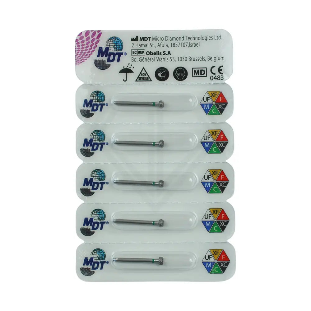 Fg Diamond Wheel Rounded Rim 909 Burs - 5Pcs per pack ⌀0.31 mm x 1.7 mm / Coarse l Global Burs