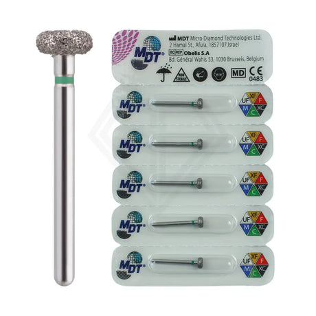 Fg Diamond Wheel Rounded Rim 909 Burs - 5Pcs per pack l Global Burs