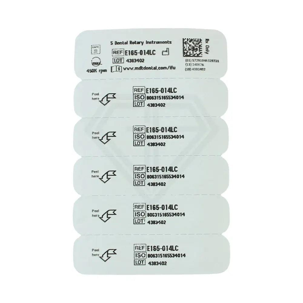 Fg Endo Pointed Cone W/ Rounded Uncoated Tip Burs - 5Pcs