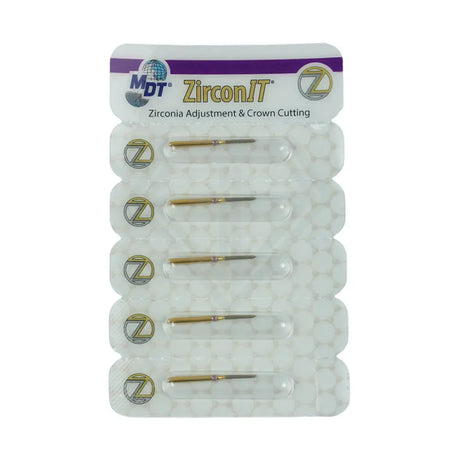 Fg Zirconit© Adj Beveled Cylinder 885 Burs - 5Pcs ⌀0.12 X 8.0Mm