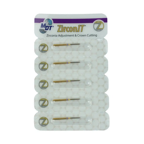 Fg Zirconit© Adj Beveled Cylinder 885 Burs - 5Pcs ⌀0.12 X 8.0Mm