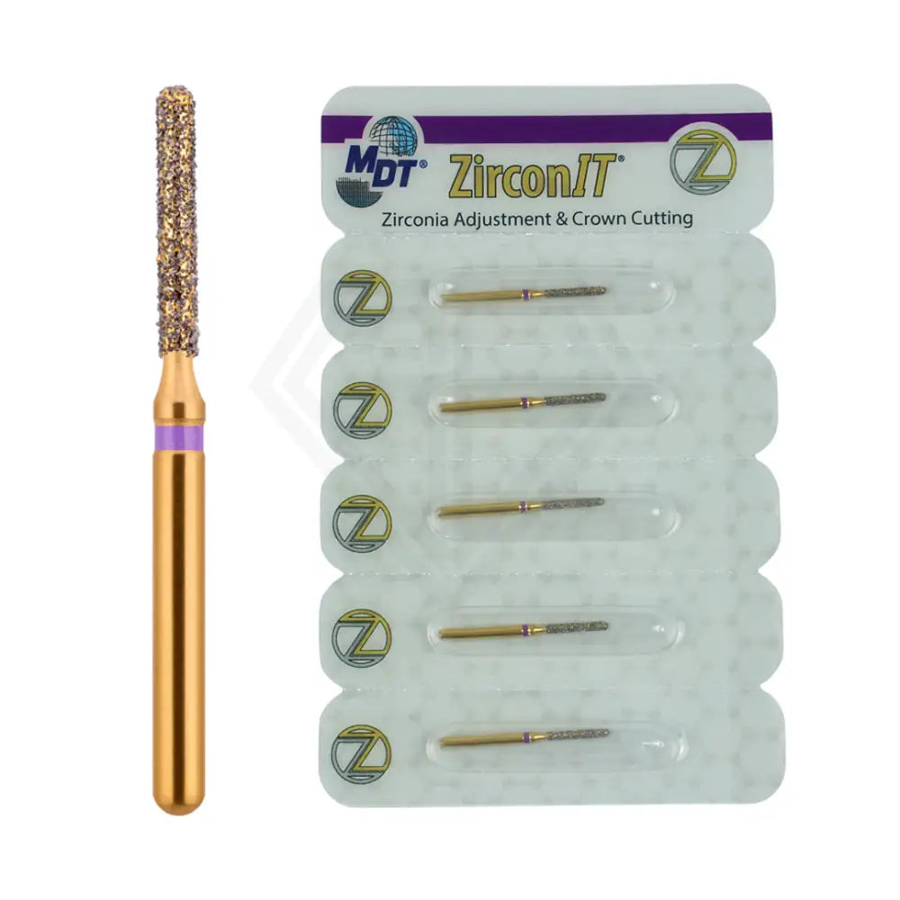 Fg Zirconit© Zrt Crown Cutting Round End Cylinder 881Ks1 Burs - 5Pcs