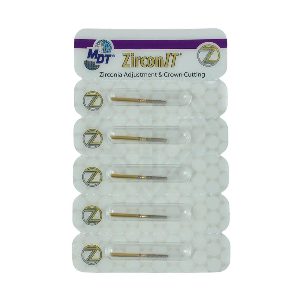 Fg Zirconit© Zrt Crown Cutting Round End Cylinder 881Ks1 Burs - 5Pcs