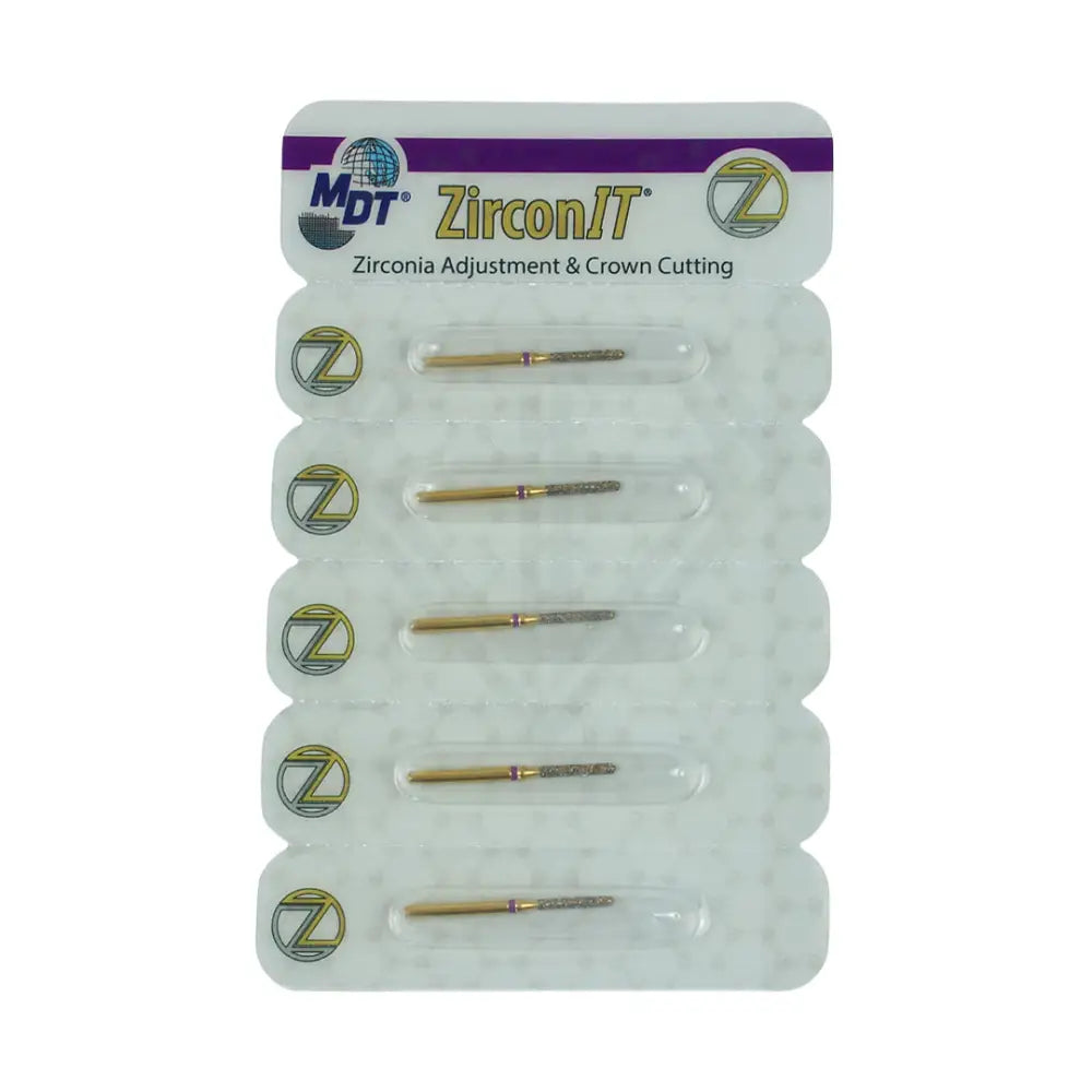 Fg Zirconit© Zrt Crown Cutting Round End Cylinder 881Ks1 Burs - 5Pcs