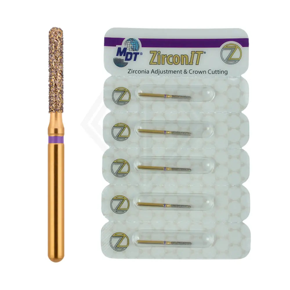 Fg Zirconit© Zrt Crown Cutting Round End Cylinder 881Ks1 Burs - 5Pcs