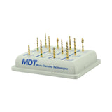 Helix Spiral Gold & Diamond Bur Kits Clinical - 12 Burs per box l Global Burs