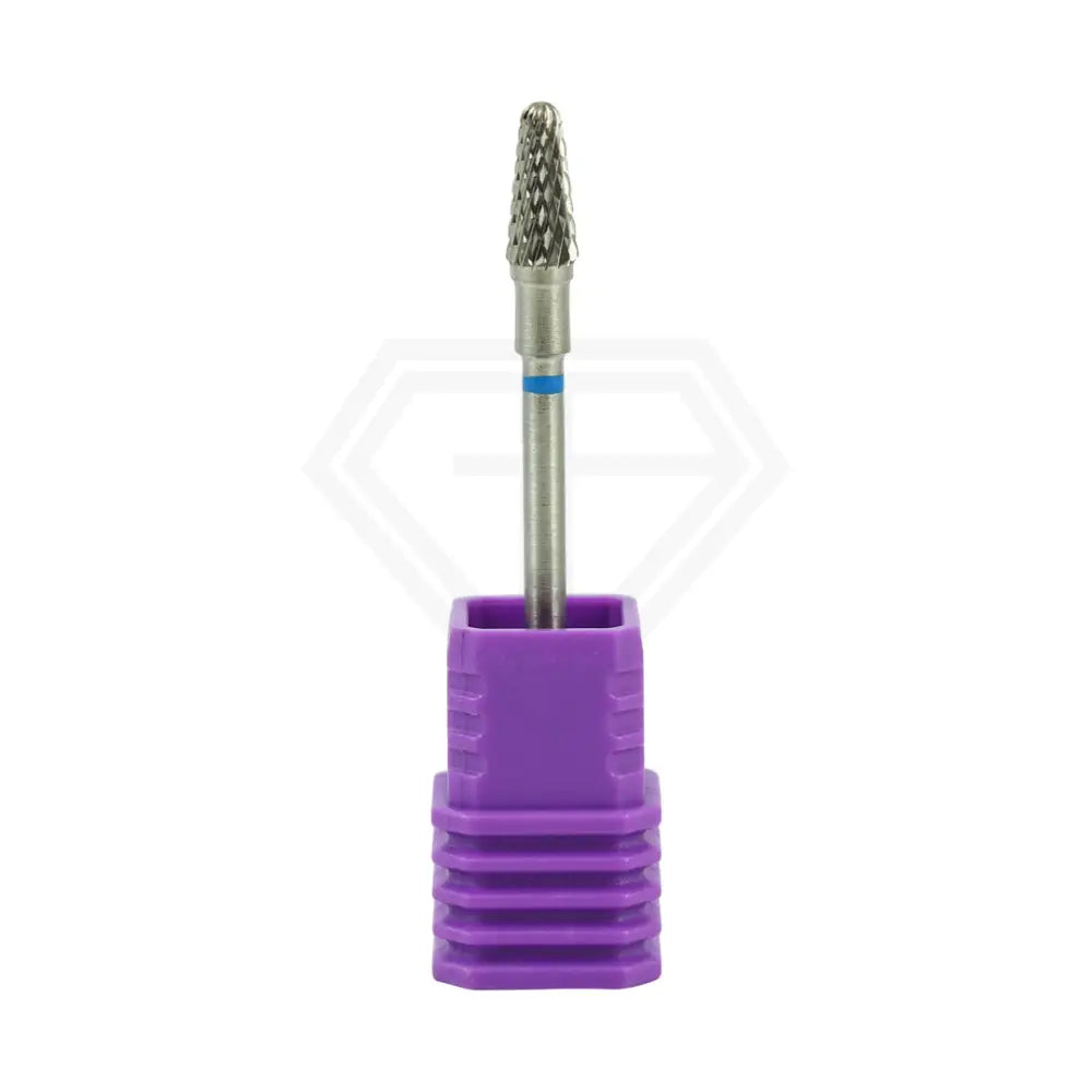 Hp Carbide Medium Cross Cut Round End Taper ⌀0.40 X 8.0Mm Cutter Cutters