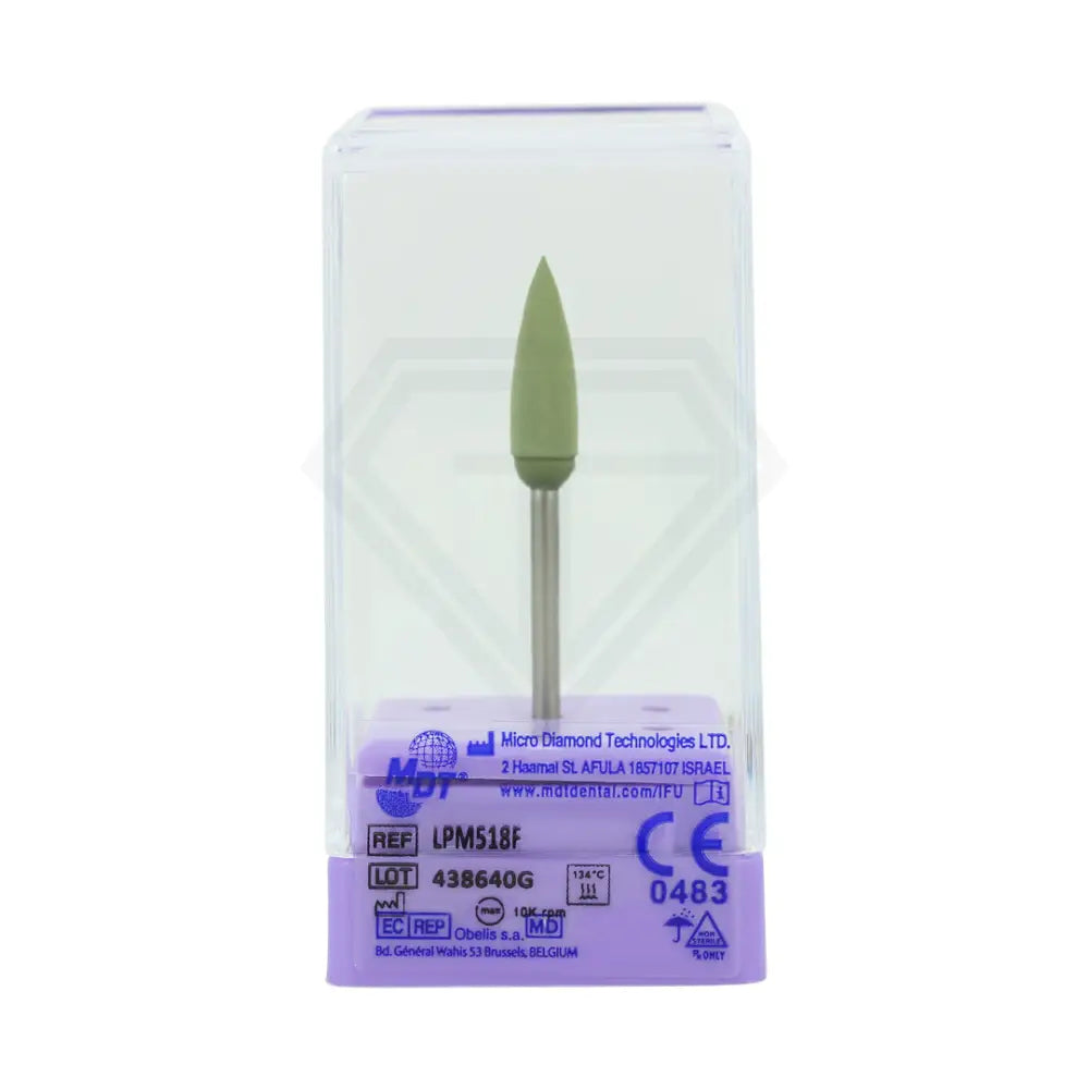 Lab Polisher For Metals - Flame Shaped ⌀5.5 X 18Mm Fine / Single Unit Polishers