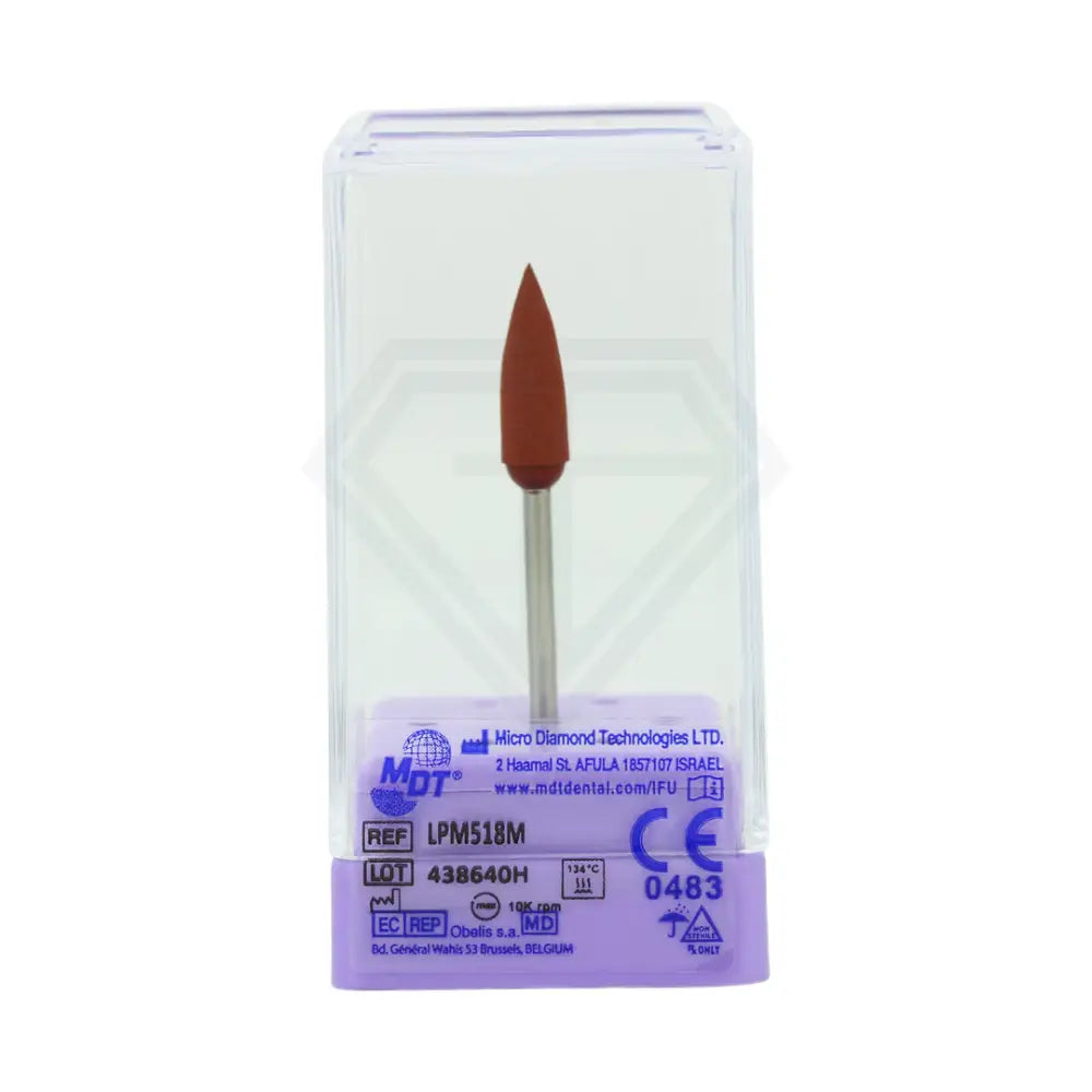 Lab Polisher For Metals - Flame Shaped ⌀5.5 X 18Mm Medium / Single Unit Polishers
