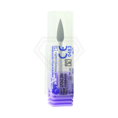 Lab Polisher For Zirconia - Flame Shaped ⌀4 X 13Mm / Medium Polishers